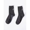 Daiso Womens Lettering Mid Calf Socks Black