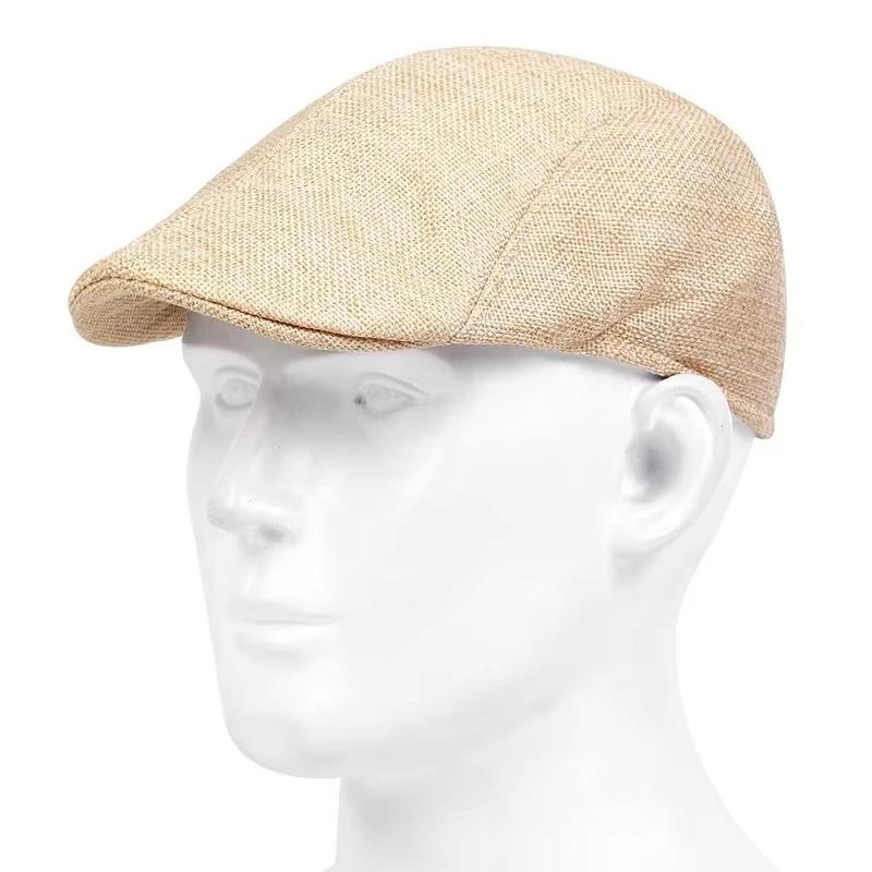 

Mens Solid Casette Caps Spring And Summer Outdoor Casual Golf Hats Street Trend Hat