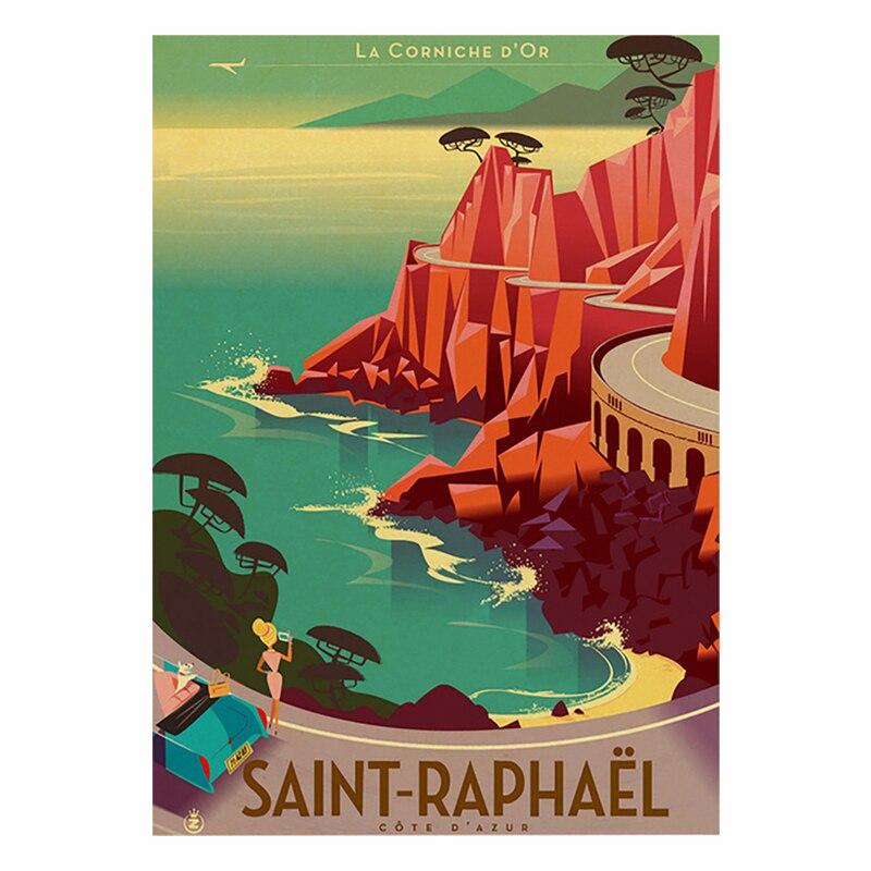 Vintage Travel Cities Metal Plaque Signs  Italy Japan Thailand Tahiti Landscapes  Retro Poster Art for Home Bar Pub Club Deco