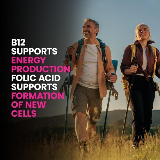 Carbamide Forte Vitamin B-Complex Tablets - 100% RDA for B Vitamins with B1, B2, B3, B5, B6, B9 & Vitamin B12 - 120 Vegetarian Tablets