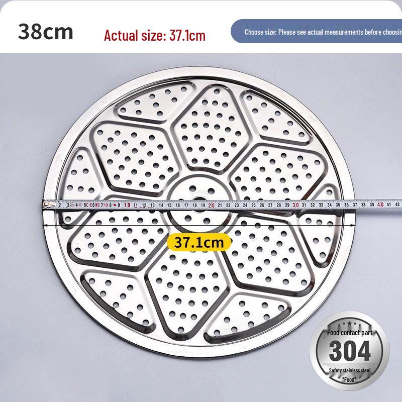 304 Stainless Steel Steaming Plate for Baozi and Dumplings - Round Steamer Sheet for Home Water Bath Use