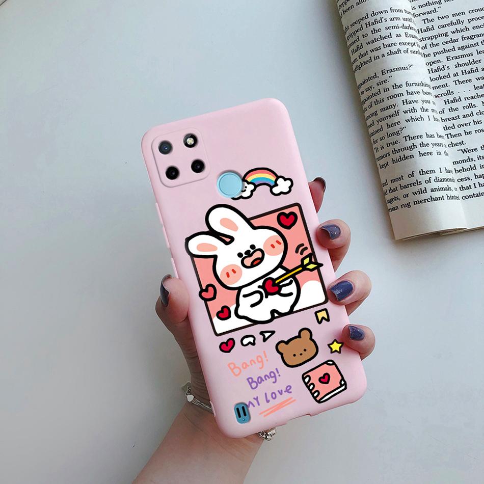 Case For Realme C25Y C21Y Back Cover Cute Flower Protect Soft Phone Case Silicone Cartoon Funda For Oppo Realme C25Y C 21Y Capa