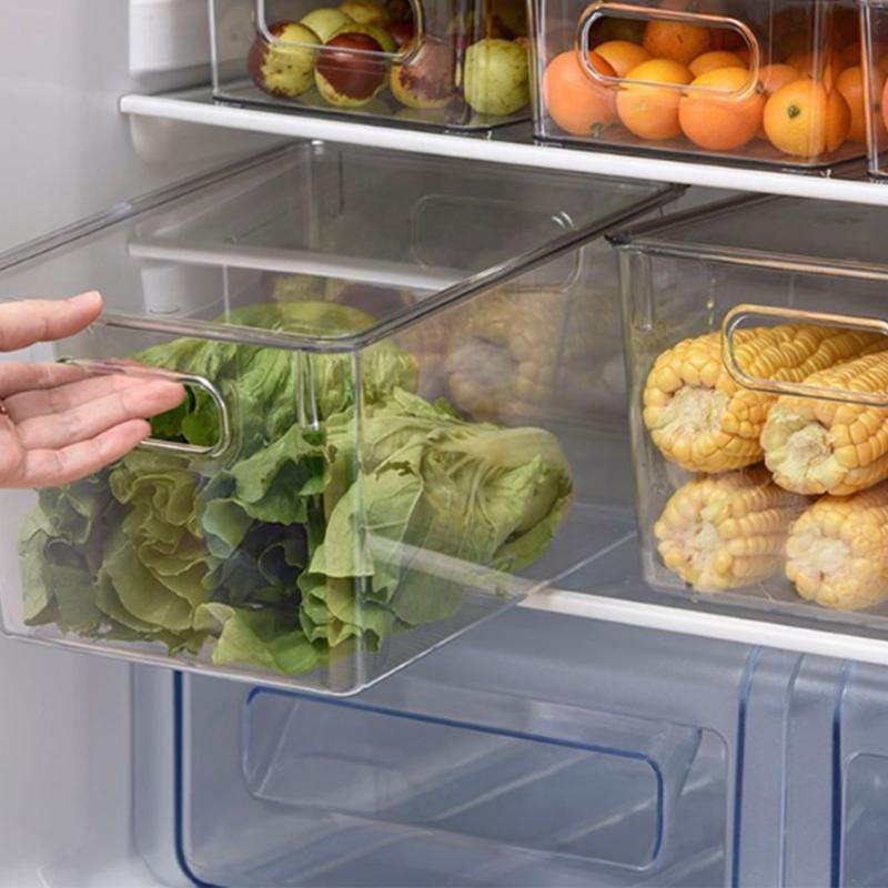 Luftdichte Küchenorganizer Kühlschrank-Aufbewahrungsbox Maximiert den Platz Lebensmittelecht Stabiler Kunststoffbehälter