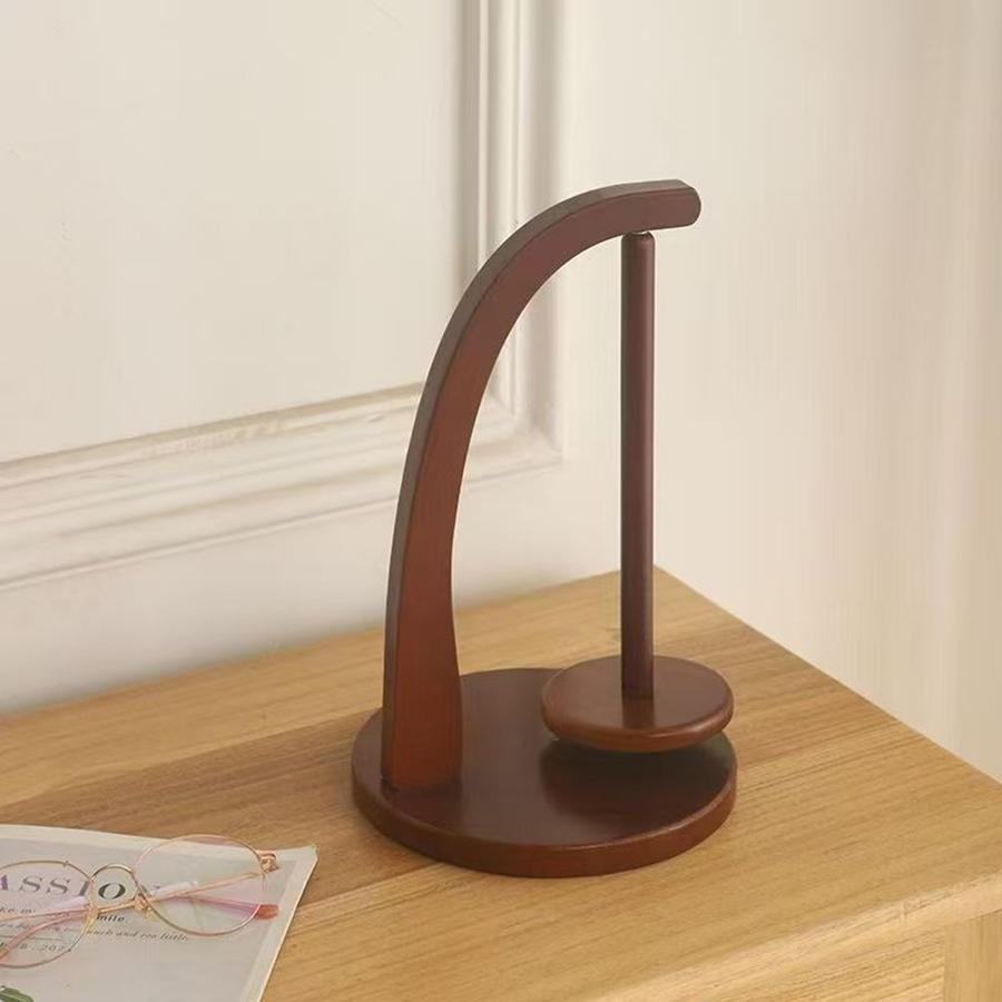 Fából készült fonaltartó fonó kötőeszközök horgolt fonaltartó Forgó mágneses cérna orsó gyapjúgolyó tekercselő forgó fonó