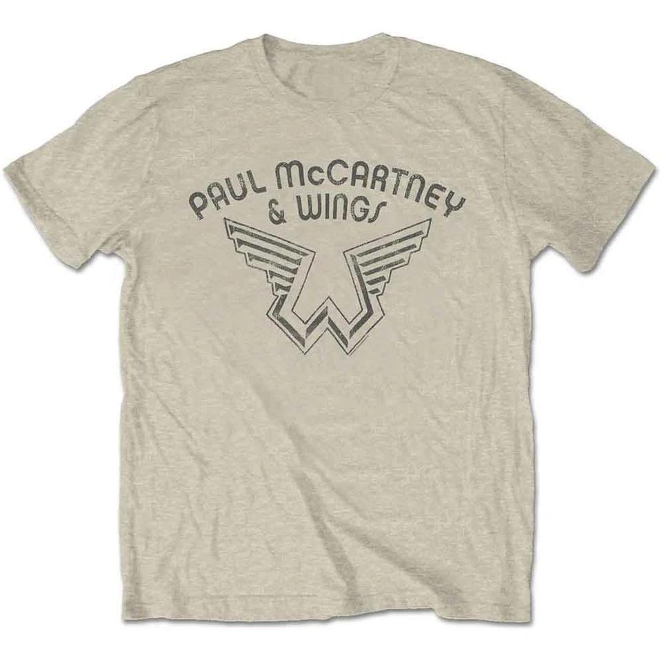 Paul McCartney T-Shirt: Wings Logo OFFICIAL NEW