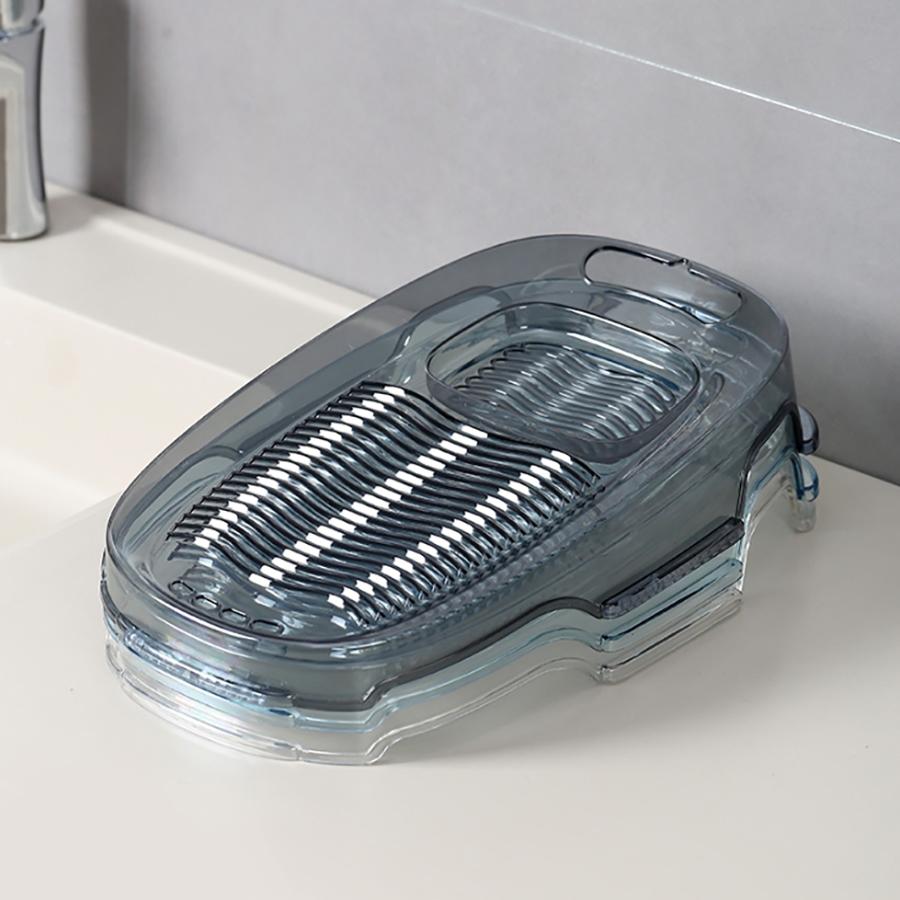 Wash Board, Washboard for Hand Washing Clothes, Plastics Laundry Scrub Board Household with Holder Portable