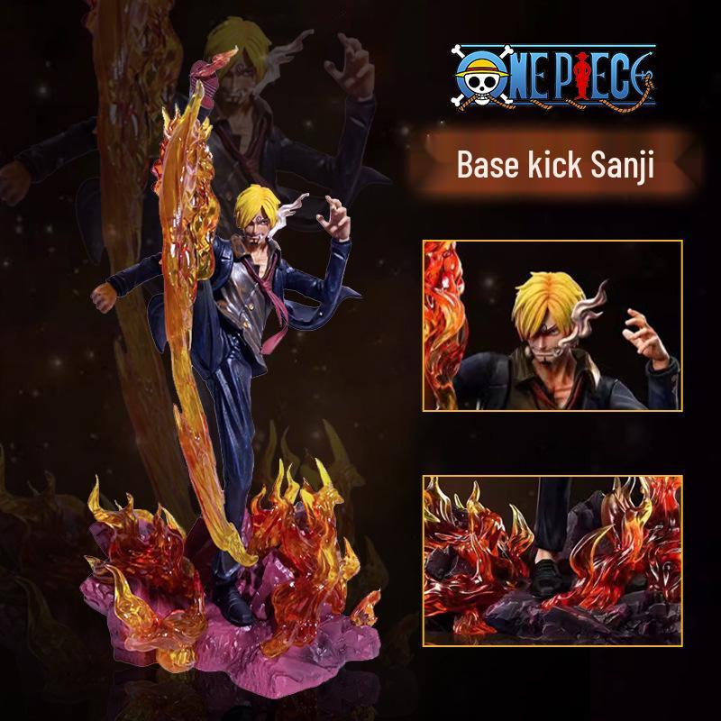 

One Piece Высококачественная фигурка Санджи, пинающего, GK, украшение, статуэтка, модель