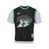 T-Shirt Printed Mesh Breathable Fake Two-Piece Sports Short Sleeve Kids Tops IW1450-010