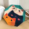 1pc cat circle Pattern Umbrella Design Automatic Opening and Closing Umbrella, High-quality Travel Umbrella, Lightweight and Portable, -92