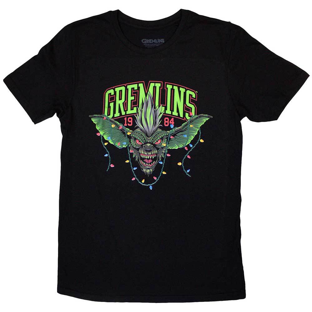 Gremlins Stripe 1984 Xmas Lights T-Shirt Black New Unisex T-Shirt S