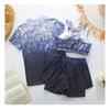 Womens 3-Piece Modest Swimwear Set With Shorts Light Compression Fit Quick-Dry Nylon Hot Springs Beach Vacation