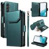 For Samsung Galaxy A54 5G Case with Multi-Card Holder and Strap PU Leather Phone Cover Stand