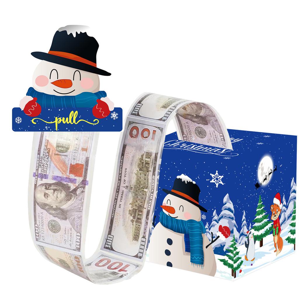Christmas Snowman Theme Party Decor Gift Box With Paper Material For Holiday Celebrations