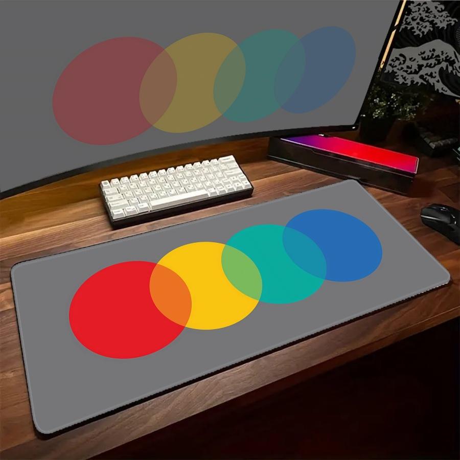 Gaming Mouse Pad Abstract Large Mousepad Gamer Speed Accessories Keyboard Pads Nonslip Rubber Art Line Desk mat