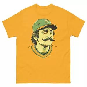 Rollie Fingers Portrait Graphic Tee Shirt Unisex classic tee S