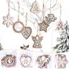 Christmas Decorations Wooden Pendants DIY Christmas Tree Boxed Ornaments