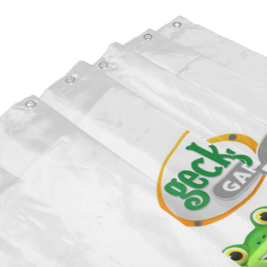 Geckos Garage Shower Curtain Bathroom Polyester Waterproof Bath Curtains With Hooks