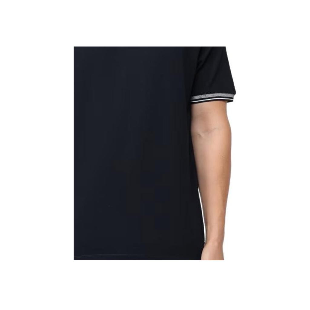 Emporio Armani Color Block Striped Pullover Straight Fit Polo Shirt Men tops Navy-Blue 3D1FM5-1JTKZ-09S7