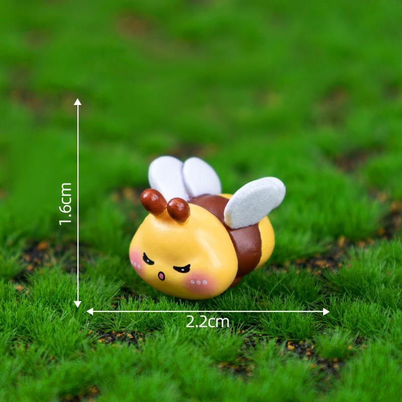 Cute Little Bee Figurin Garden Landscaping Decoration Hanging Accessories Micro-landscape Small Ornaments