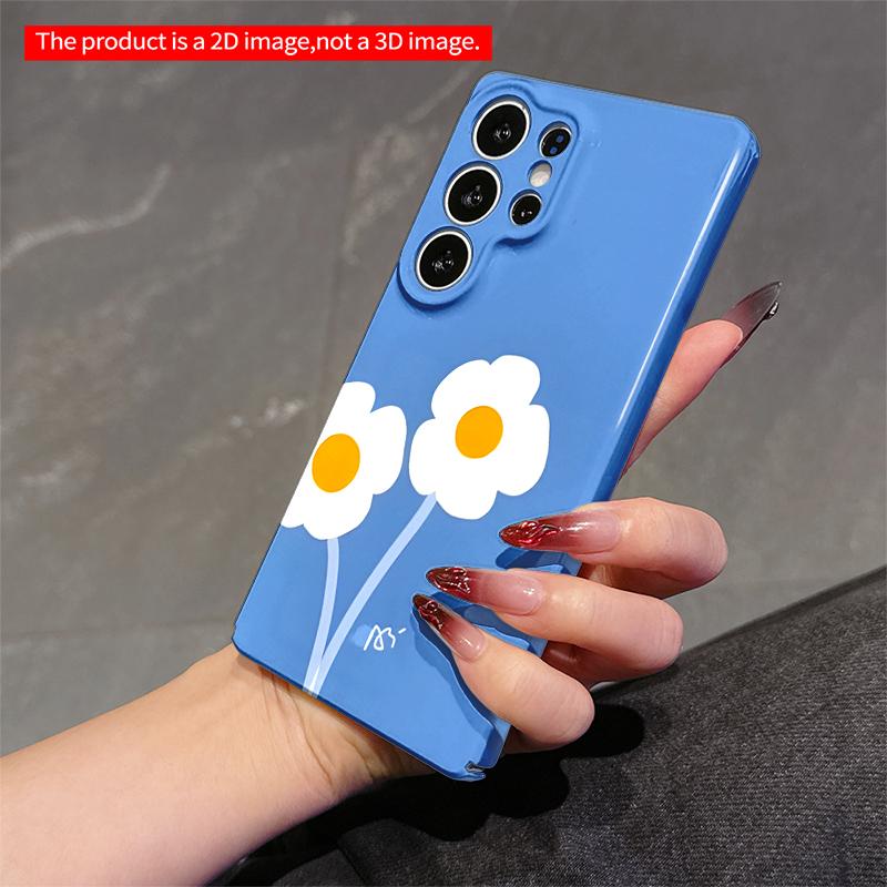 2DFlat Samsung phone case Daisy Blooms on Blue Sky Applicable to Galaxy S23 S24 S25ULTRA S26 A12 A14 A15 A16 A54 A55