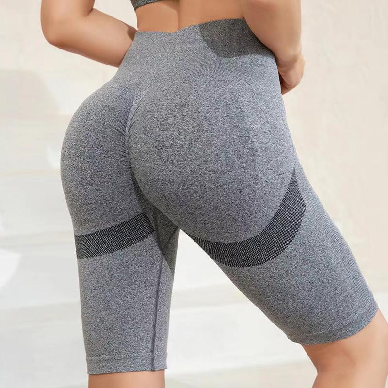 Fashion Slim Fit Solide Sport Yoga Hosen Frauen Hohe Taille Lässig Push Up Yoga Shorts Frauen Hohe Elastische Fitness Running Yoga kurze Hosen 24414