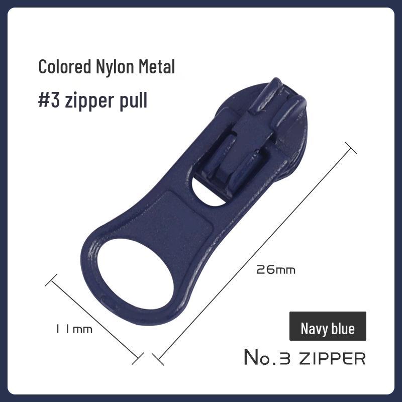 Nylon- und Metall-Reißverschlussanhänger für Jacken und Taschen (Nein. 3 & Nein. 5)