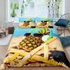 Pineapple Duvet Cover Set Black Gold Pineapple Bedding Set Polka Dot Comforter Cover Boys Girls Luxury Quilt Cover Full Queen