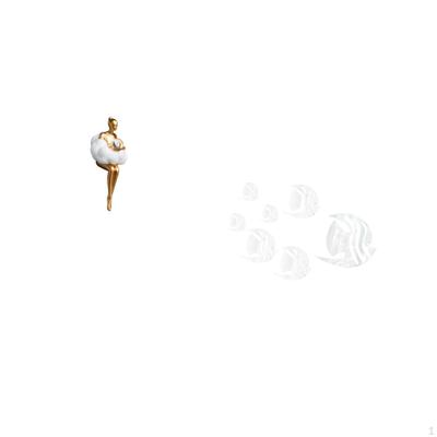Acrylic Girl Figurine Abstract Art Sculpture Creative Resin Character Statue Mirror Wall Stickers