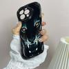 N96 Tiger Eyes Design Soft Wavy Phone Cases for Samsung A54 A34 A13 A14 S23 S24 Ultra Xiaomi Redmi Note 13 12C Realme Infinix Protective Bumper Cover