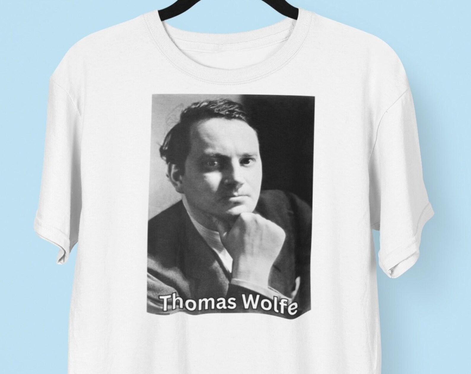 Thomas Wolfe T shirt, Thomas Wolfe Writer T shirt, Literary Gifts, T shirts for writers, book lover shirts XL