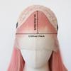 Ashely Body Wave Lace Front Wig Pink Purple Red Cosplay Wigs 26inch 13*4 Wigs Lace Front Frontal High Temperature Fibers Hair