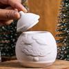 3D Santa Claus Candle Jar Silicone Mold DIY with Lid Storage Box Casting Molds Plaster Resin Crafts Making Christmas Ornament