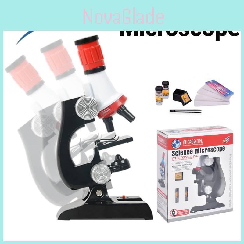 Children's Educational Microscope Toy For Science Discovery High Definition Simulated Biological Experiments Plastic Material