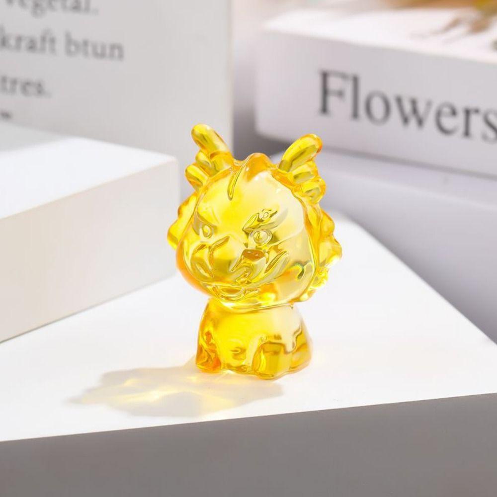 Creative Citrine Figurine Ornaments Crystal Mini Miniature Figure Car Interior Ornament