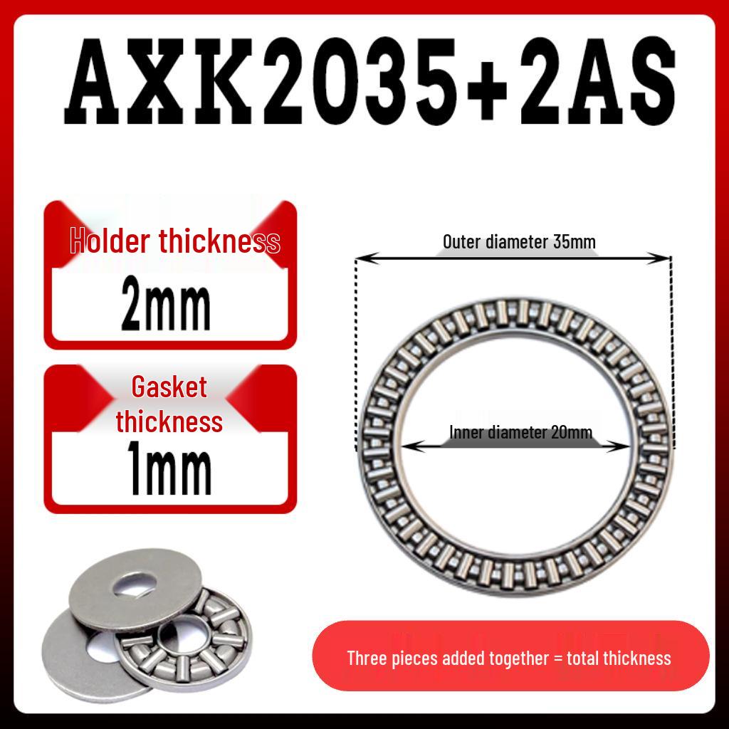 AXK Axial-Nadellager (Identifikation: 5-50 mm, Flach)