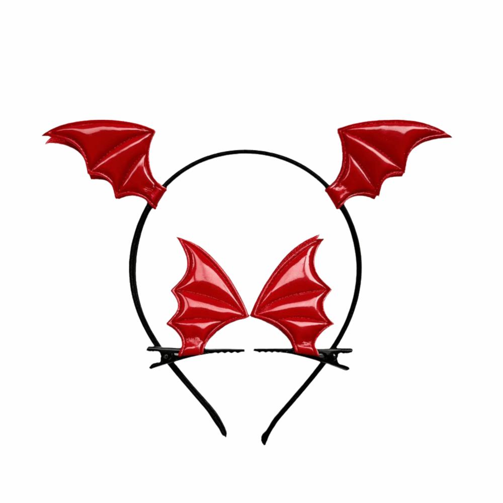 Creative Bat Wings Headband Gothic Dragon Devil Hair Clips Pins  Festival Props