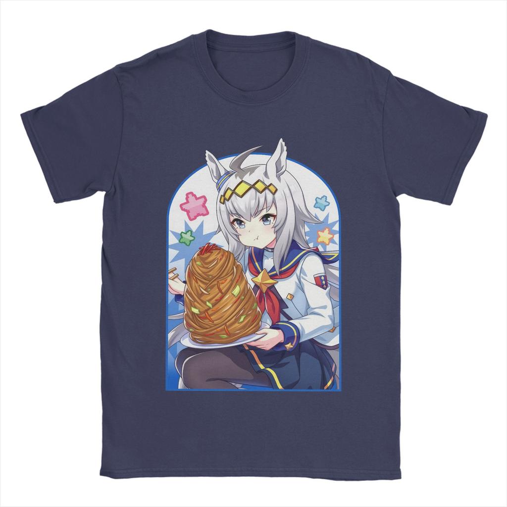 Men's T-Shirts Anime Uma Musume Pretty Derby Fashion Cotton Tee Shirt Short Sleeve  T Shirt Crewneck Clothes Summer