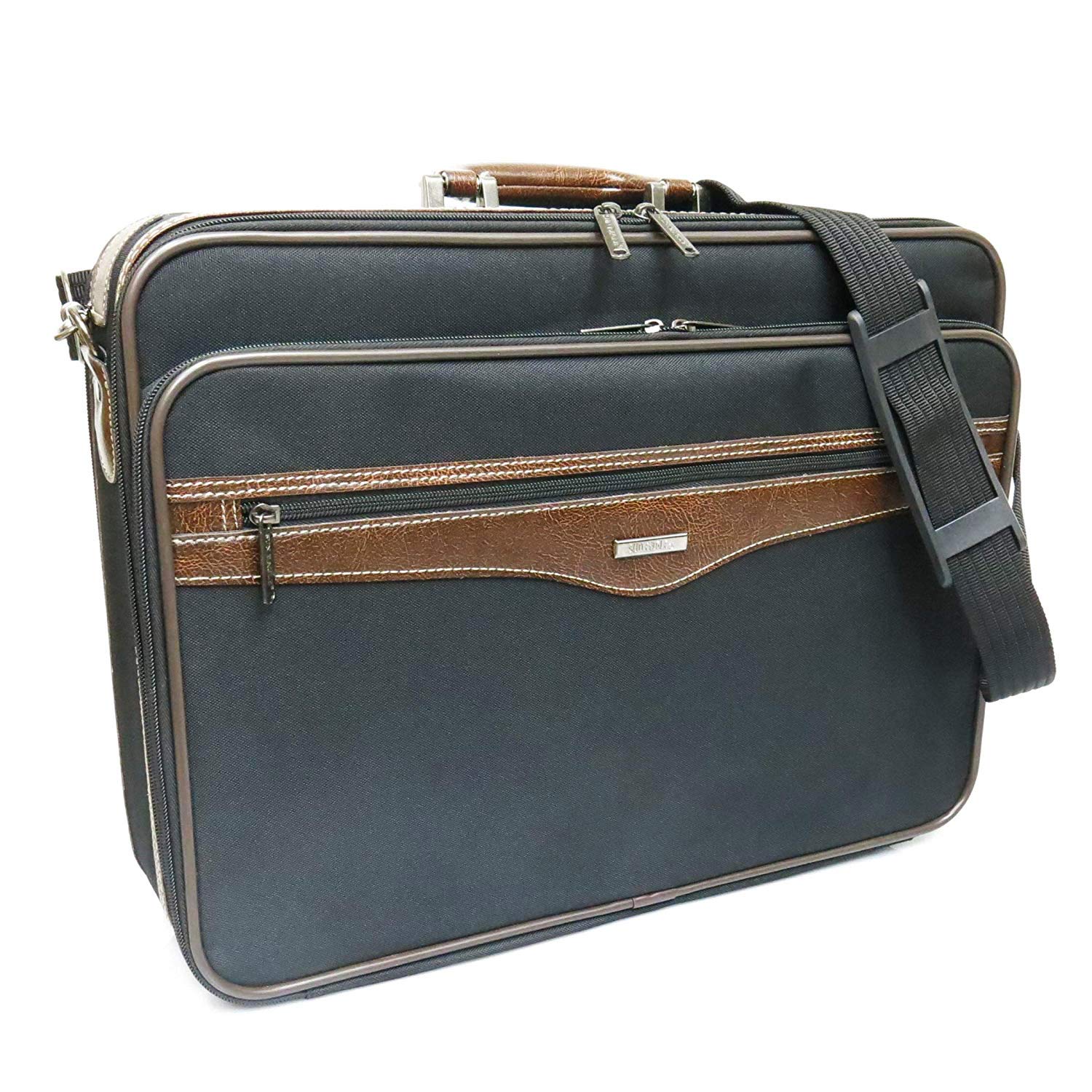 

Ділова сумка Soft Attache Case W45cm 2 Room Type M [Suneagle] [7469] чорний