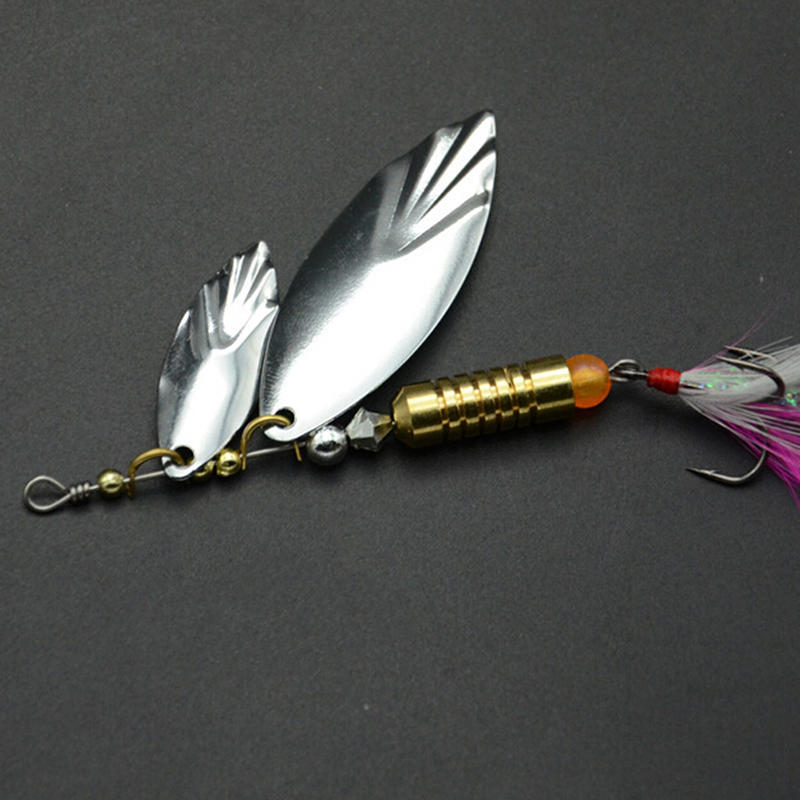 8G Fishing Lure Spoon Bait Ideal For Bass Trout Perch Pike Rotating Fishing