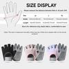 Fitness Gloves Half Finger Breathable Non Slip Gym Cycling Spinning Gloves Lightweight Ventilated Palm Hand Protection