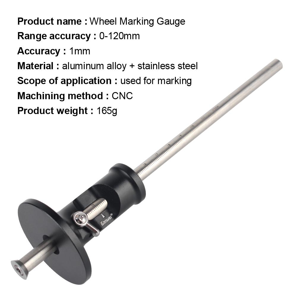 Blade Scribing Tools New High Precision Drawing Mortise Marking Gauge Carpentry Parallel Line Woodworking Scriber Wheel Marking Gauge