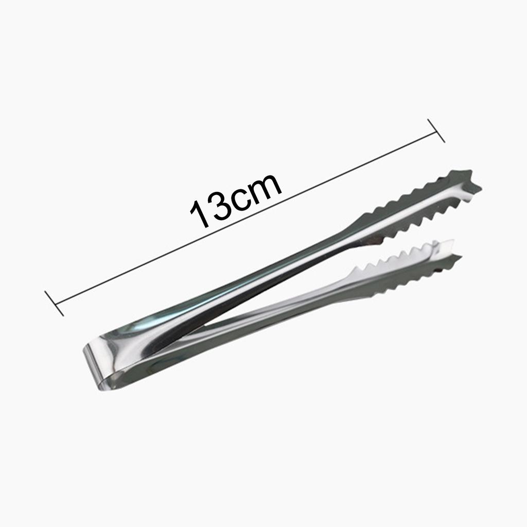 6 Inch Stainless Steel Ice Tongs Multi-used Food Clips Fornice Cube Sugar Biscuits Bread Kitchen Home Accessories