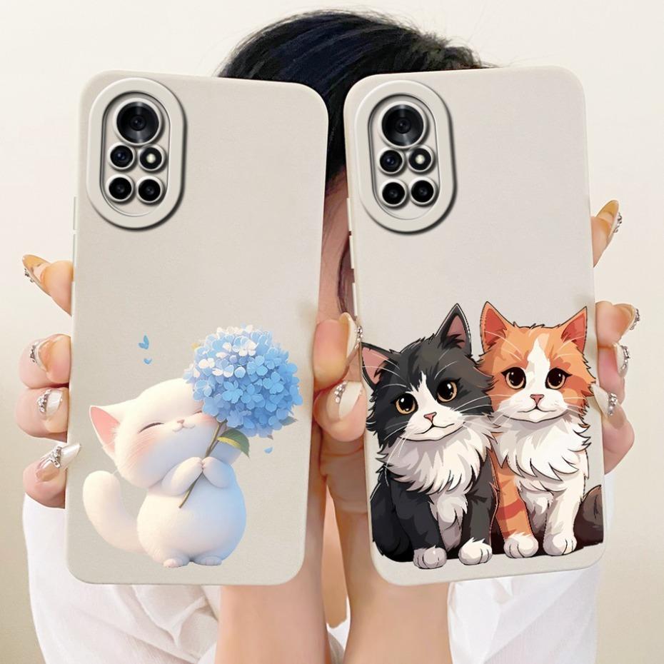 Cute Printed Phone Case For Huawei Nova 8 8i Soft Silicone Shockproof Cases For Huawei Nova8 Nova8i Covers Bumpers
