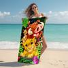 Personalized Lion Adventure Beach Towel Microfiber Beach Towel Thin Absorbent for Beach Swimming Yoga Bath Sports. 0910350