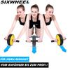 SIXWHEEL Abdominal Roller Abdominal Trainer Abdominal Muscle Trainer AB Roller Incl.. Knee Mat