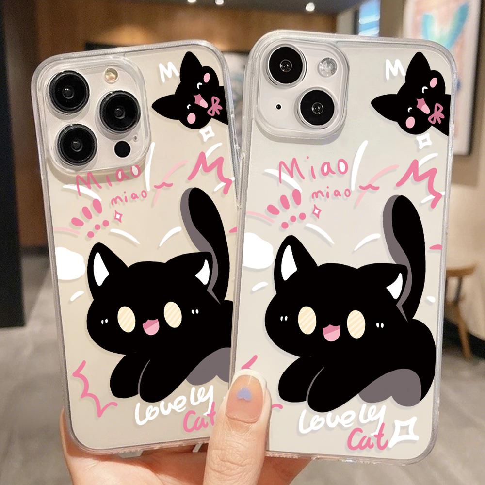 Acrylic Phone Case for iPhone 11 12 13 14 Pro 12 14 16 Pro Max for Samsung A16 A36 A56 S24 FE High-quality Painted Anti-fall Mobile Phone Case