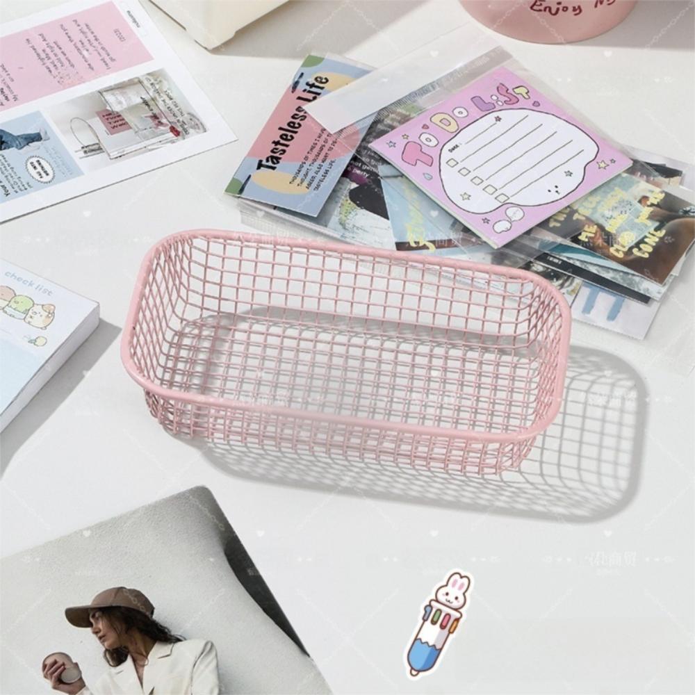 

Mini Storage Basket INS Make Up Sorting Holder New Organizer Basket Office Stationery