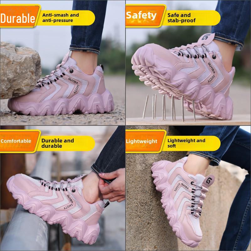 Women's Safety Shoes: Lightweight, Comfortable Steel Toe Caps, Anti-Smash & Anti-Puncture, Suitable for All Seasons