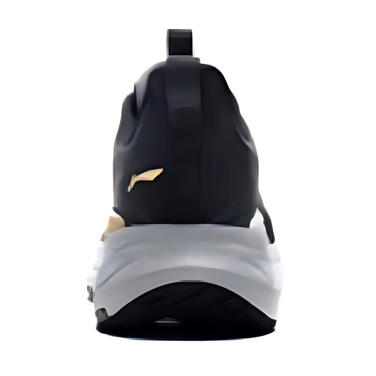 New LiNing EazGo Cushioning, Slip Resistant, Abrasion Resistant, Breathable, Rebound Low Top Running Shoes Men's Black ARES013-3