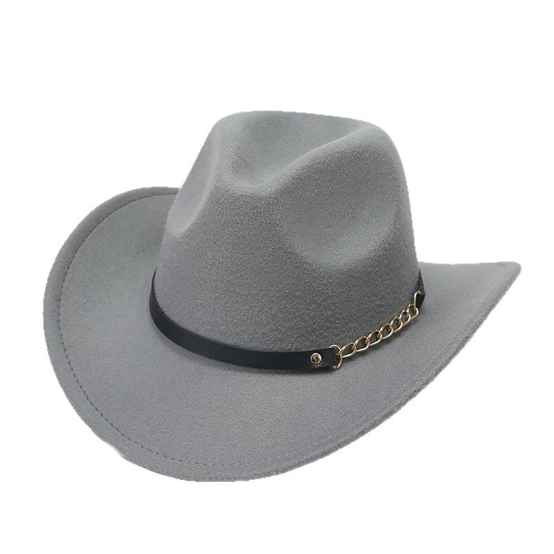 Simple Felt Big Eave Hat Trendy European and American New Woolen Hat British Style Classic Jazz Hat Top Hat
